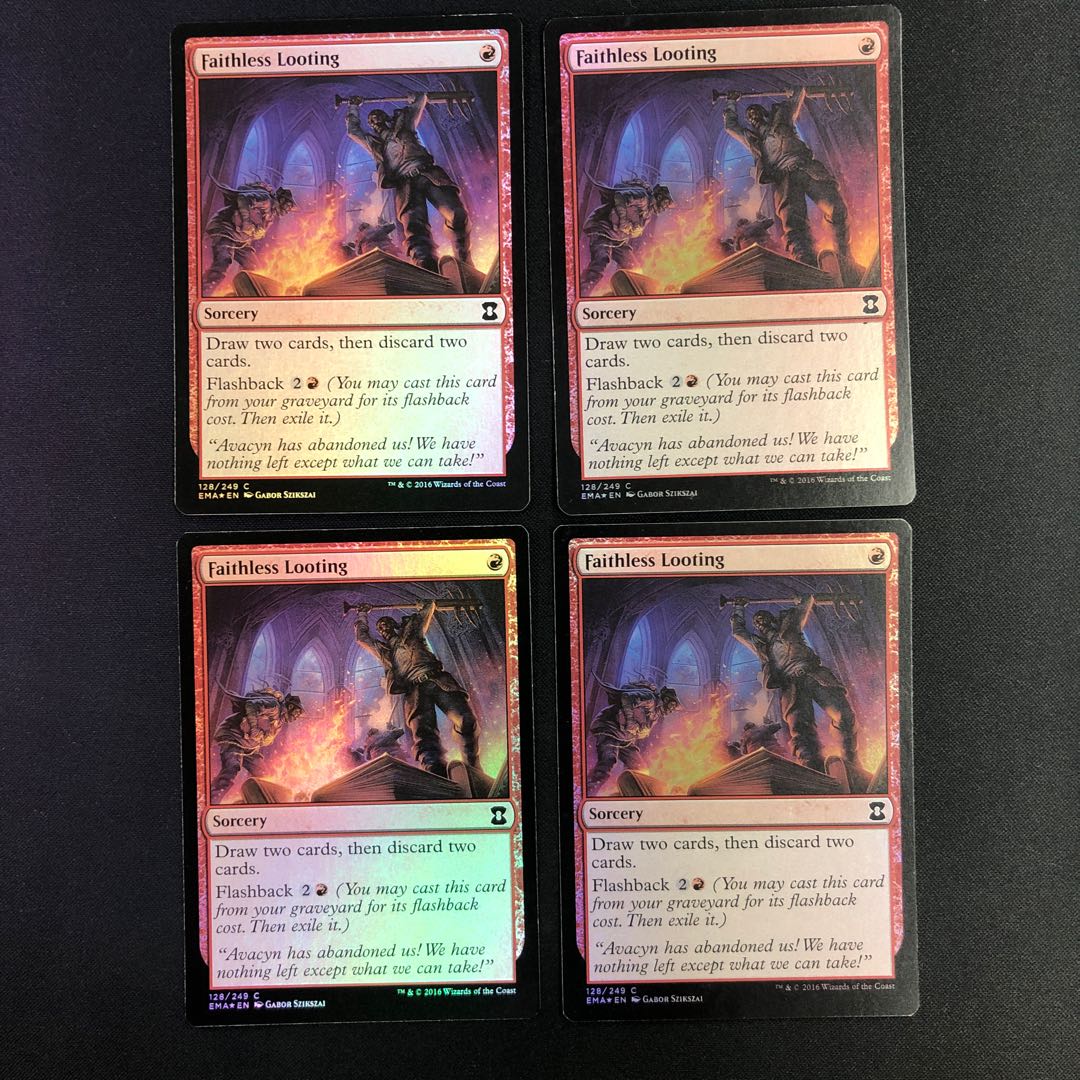 信仰無き物あさり foil 英語版 4枚