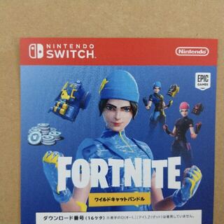 限定　ニンテンドースイッチ　フォートナイト　ワイルドキャットバンドル　特典コード