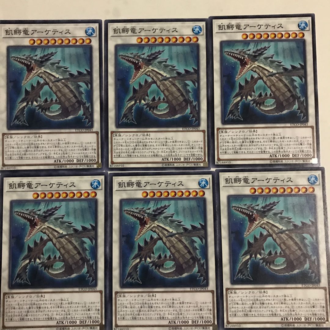 遊戯王　飢鰐竜アーケティス　6枚セット