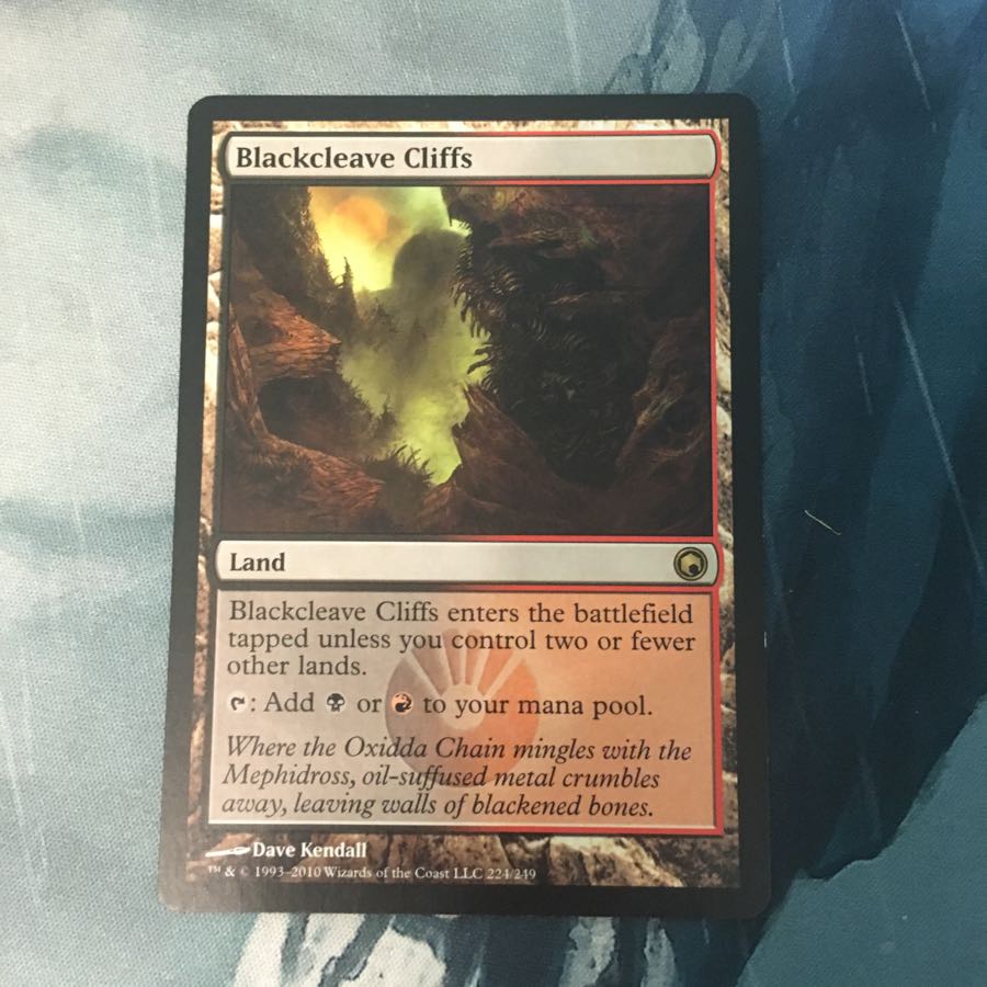 MTG 黒割れの崖 英語