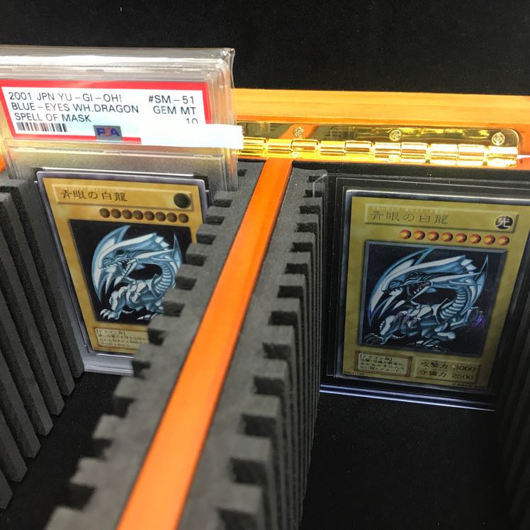 木製コレクション用ケース PSA鑑定品、ウルプロトップローダー専用サイズ