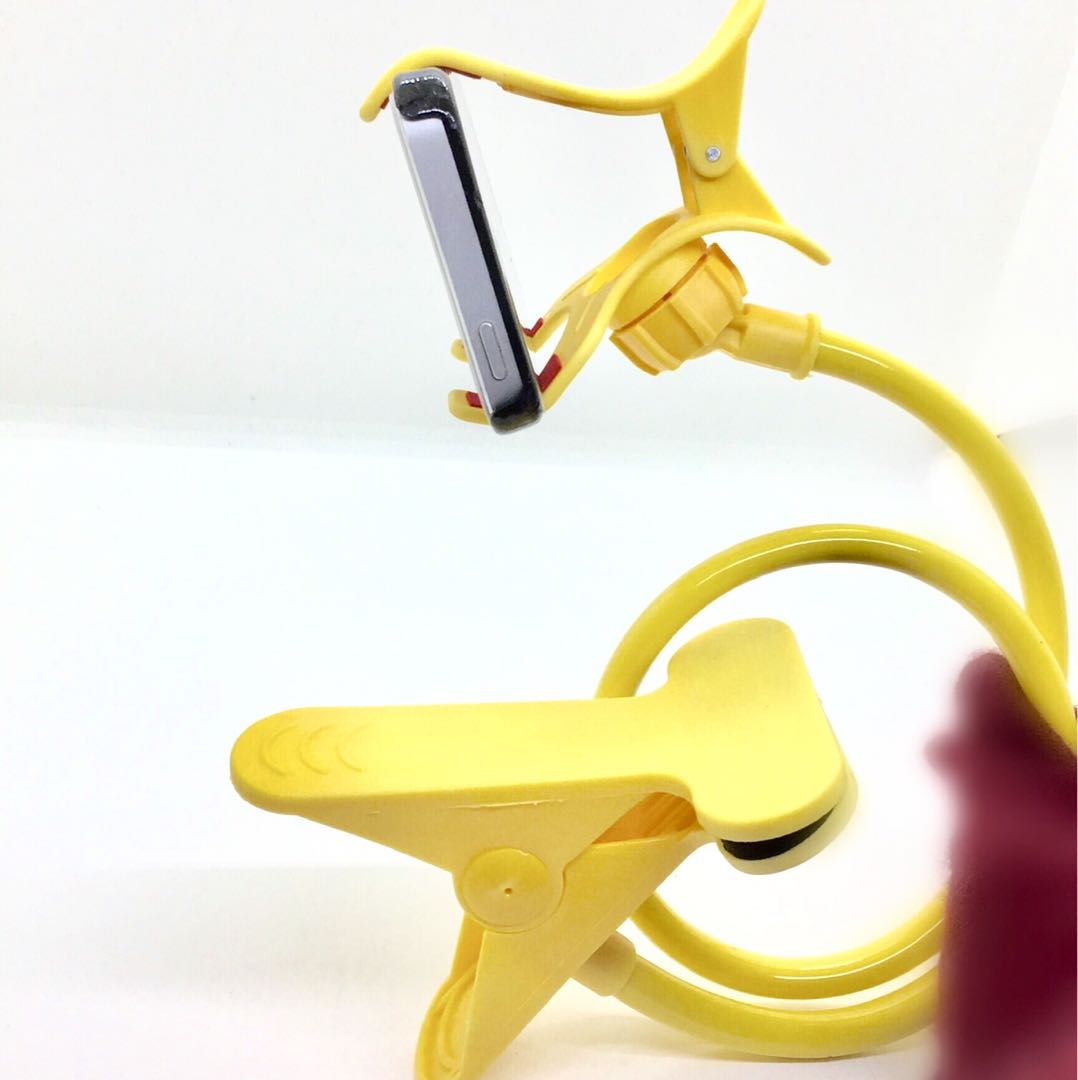 スマホ用 フレキシブルアーム スタンド ホワイト スマホホルダー 曲がるスタンド