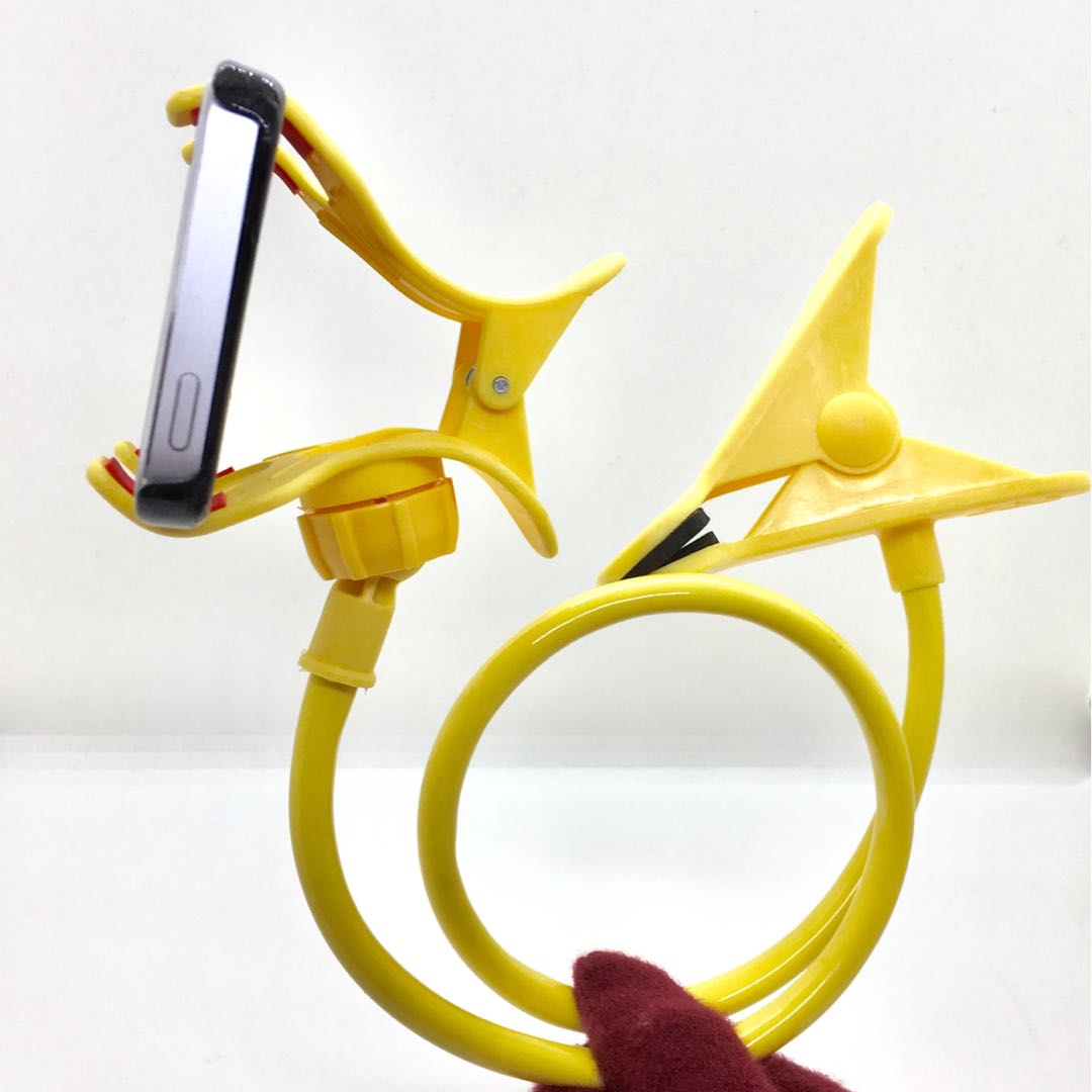 スマホ用 フレキシブルアーム スタンド ホワイト スマホホルダー 曲がるスタンド