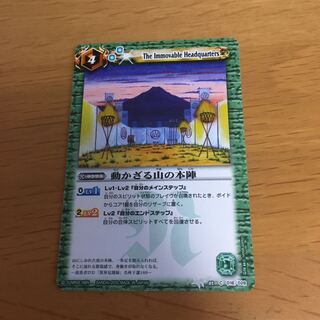 動かざる山の本陣 1枚