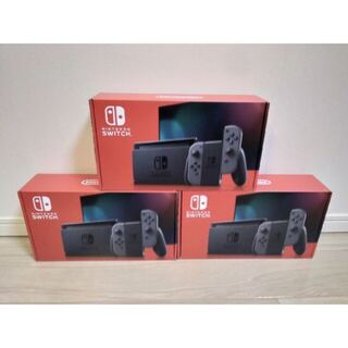 （新品未開封）新型モデル【 3台セット】ニンテンドーswitch 本体 グレー