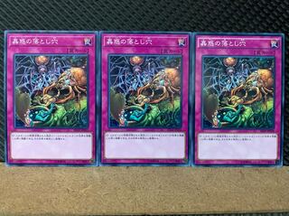 【ぽぽたん】遊戯王 6984 蟲惑の落とし穴 3枚 ノーマル