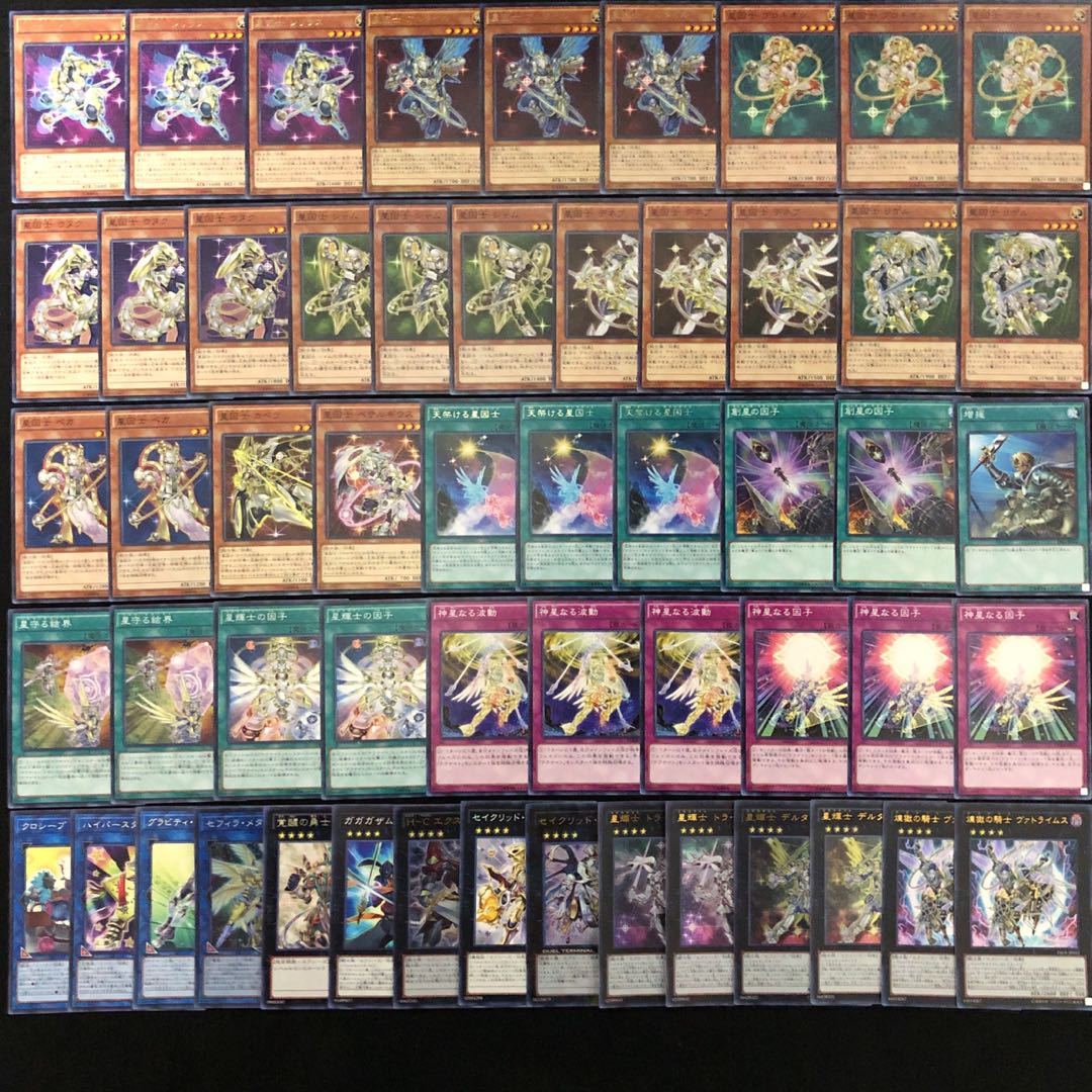 遊戯王 No.306 星因士 デッキ 40枚＋15枚 テラナイト セイクリッド
