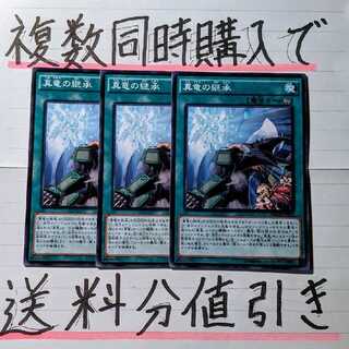 【複数同時購入で送料分値引き！】真竜の継承　ノーマル×3枚セット