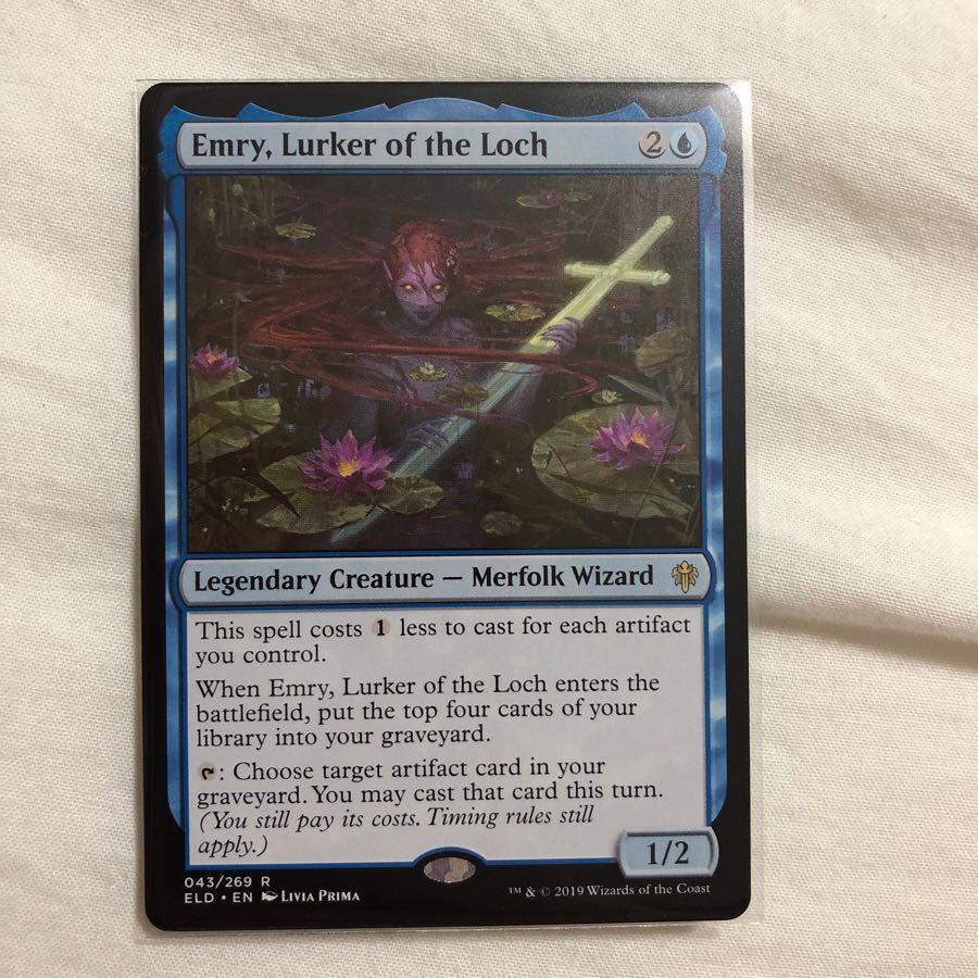 湖に潜む者、エムリー  mtg 英語版