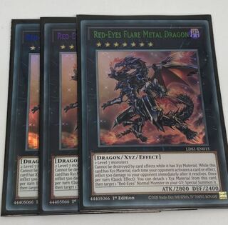 真紅眼の鋼炎竜　英語版　EU版　3色　グリーンパープルブルー