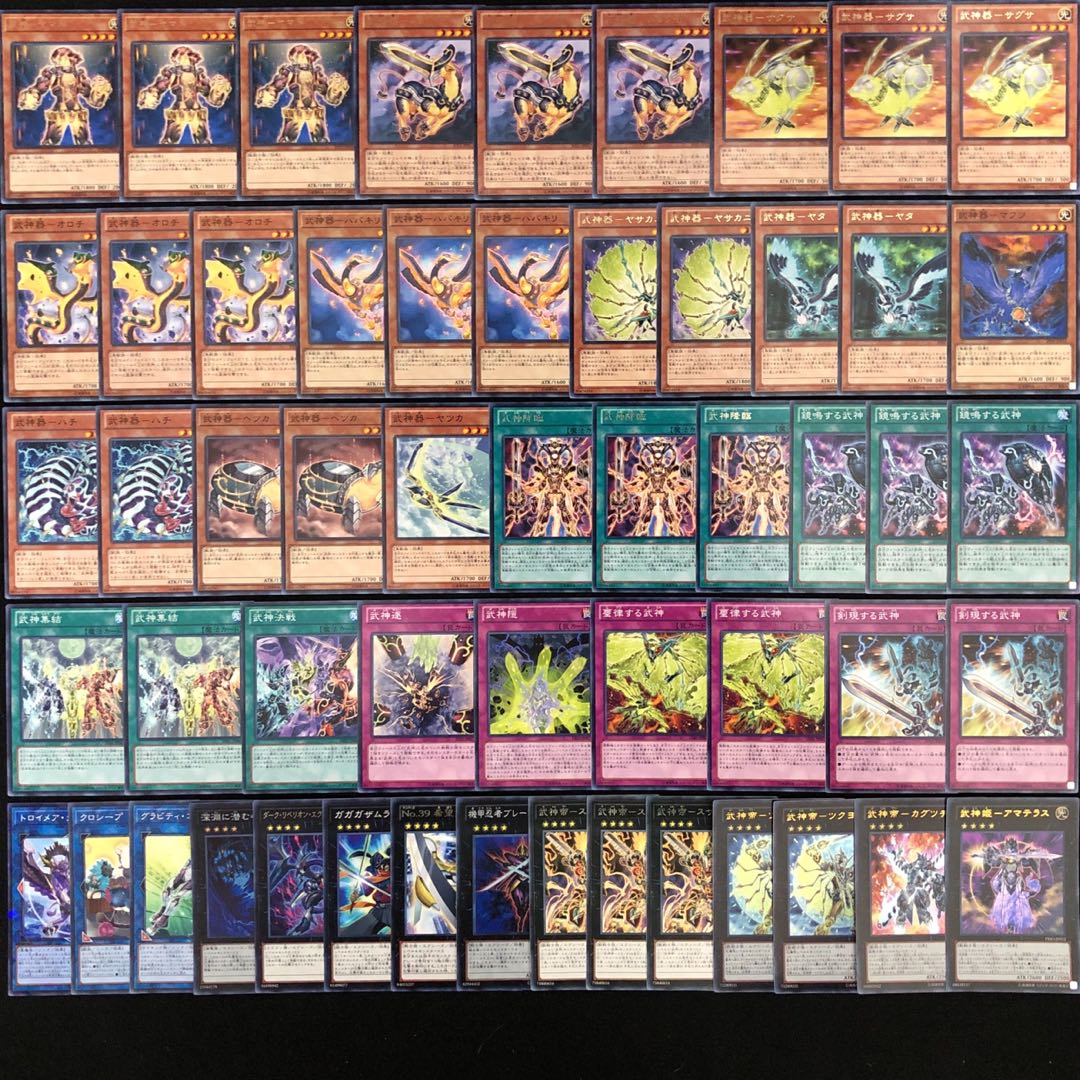 遊戯王 No.315 武神 デッキ40枚＋15枚 忍者 ガガガ ホープ