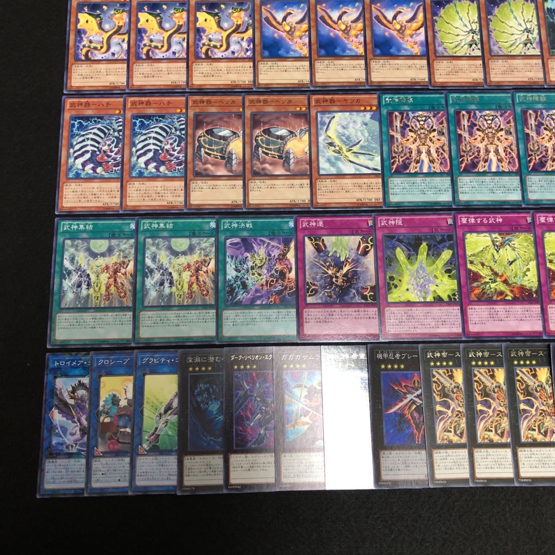 遊戯王 No.315 武神 デッキ40枚＋15枚 忍者 ガガガ ホープ