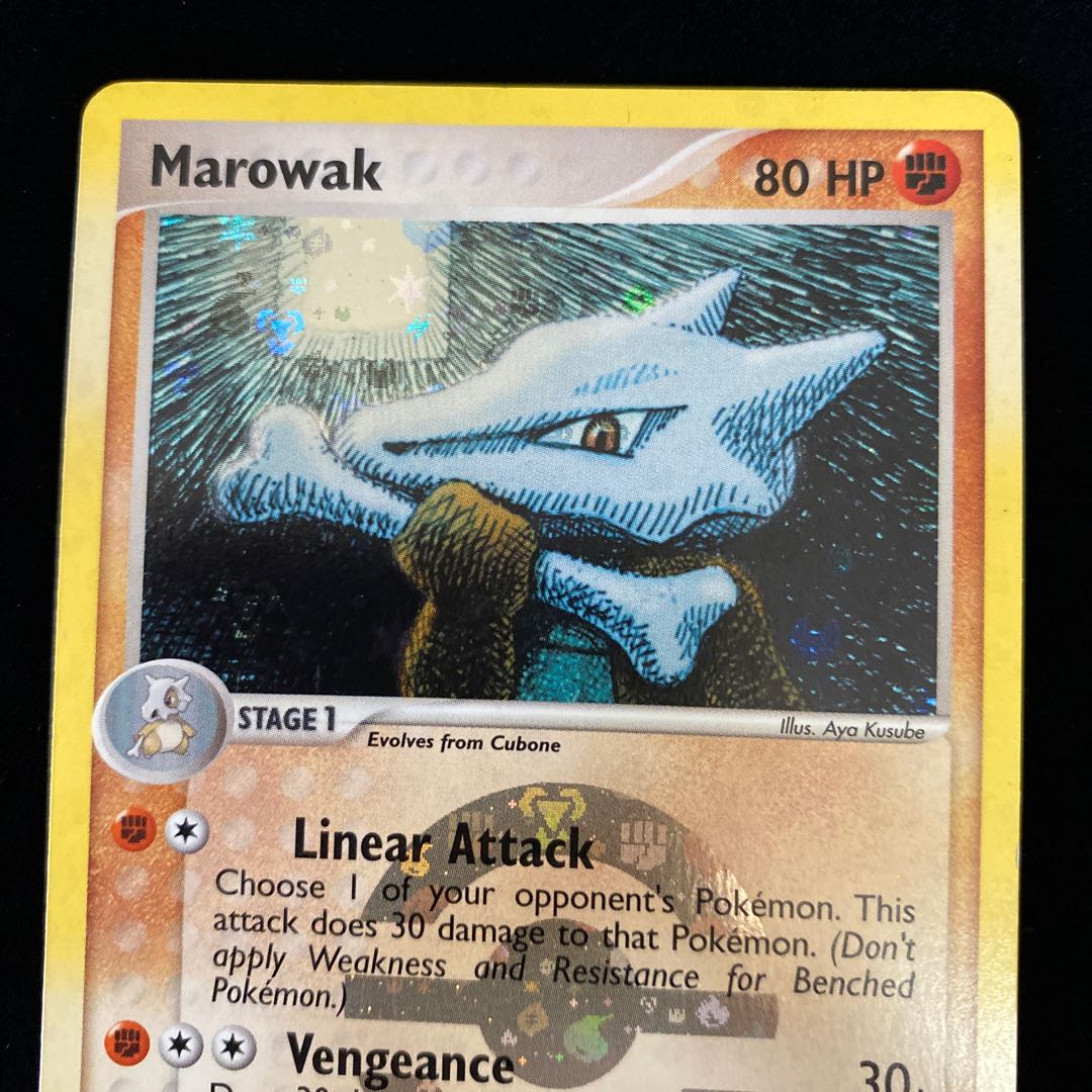 Marowak glitter, holo, foil, English version Marowak