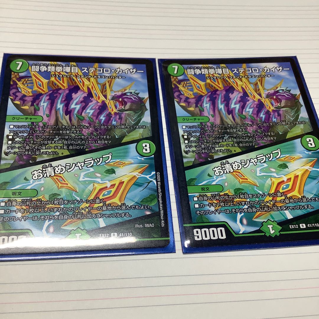 闘争類拳嘩目 ステゴロ・カイザー|お清めシャラップ2枚 プロフ必読