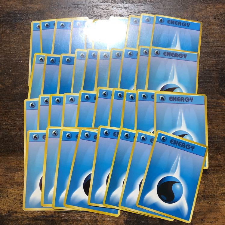 ポケモンカード 旧裏 基本水エネルギー 38枚