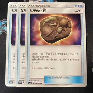 なぞの化石 3枚