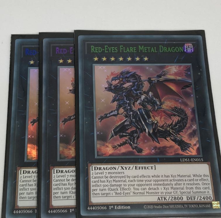 真紅眼の鋼炎竜 英語版 EU版 3色 グリーンパープルブルー