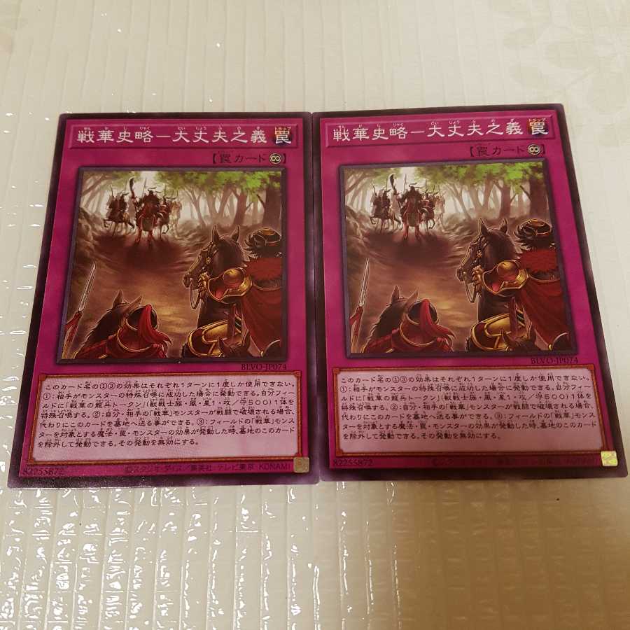 戦華の叛-呂奉 スーパーレア 戦華史略-大丈夫之義 ノーマル 2枚