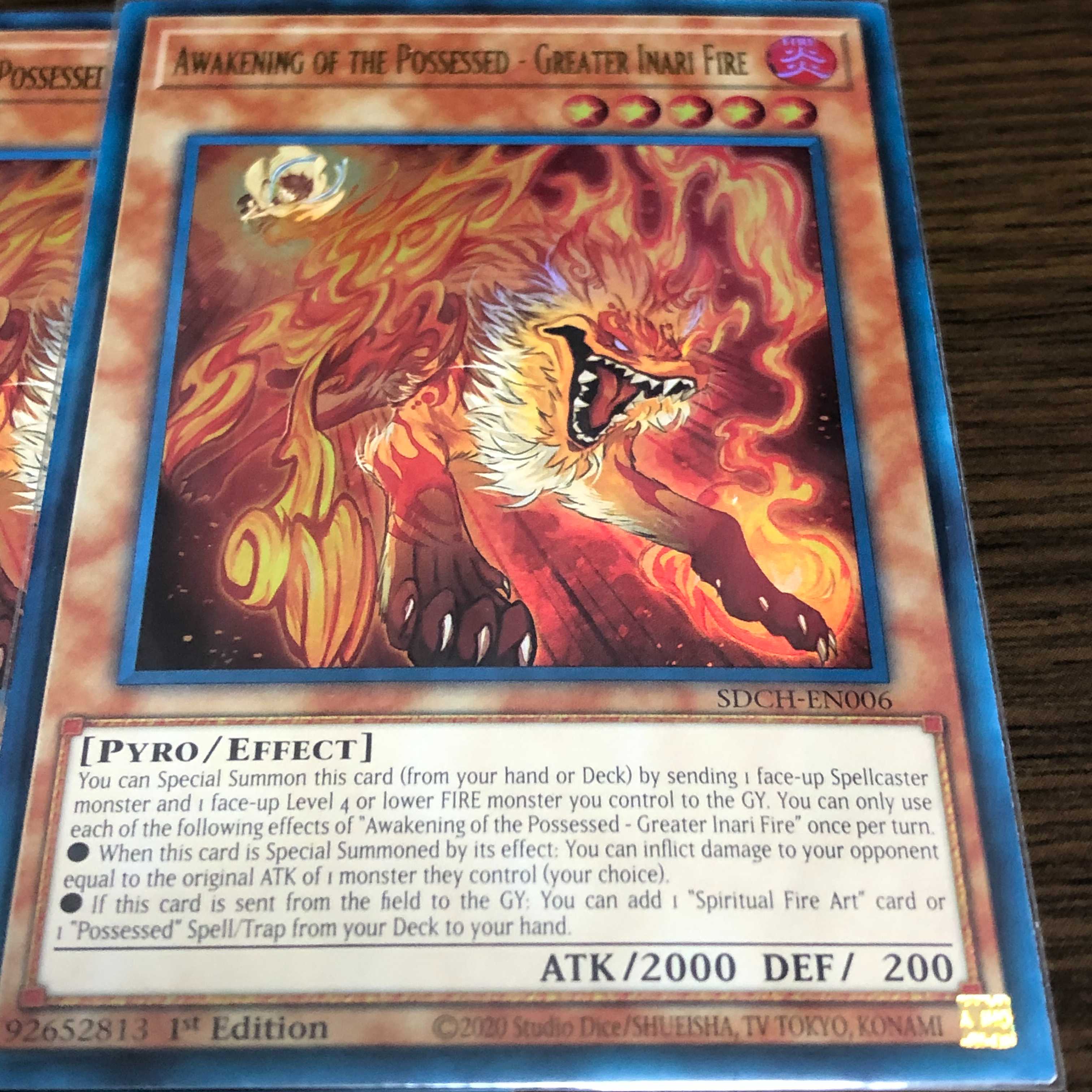 【北米版：英語】憑依覚醒ー大稲荷火＆デーモン・リーパー　3枚セット