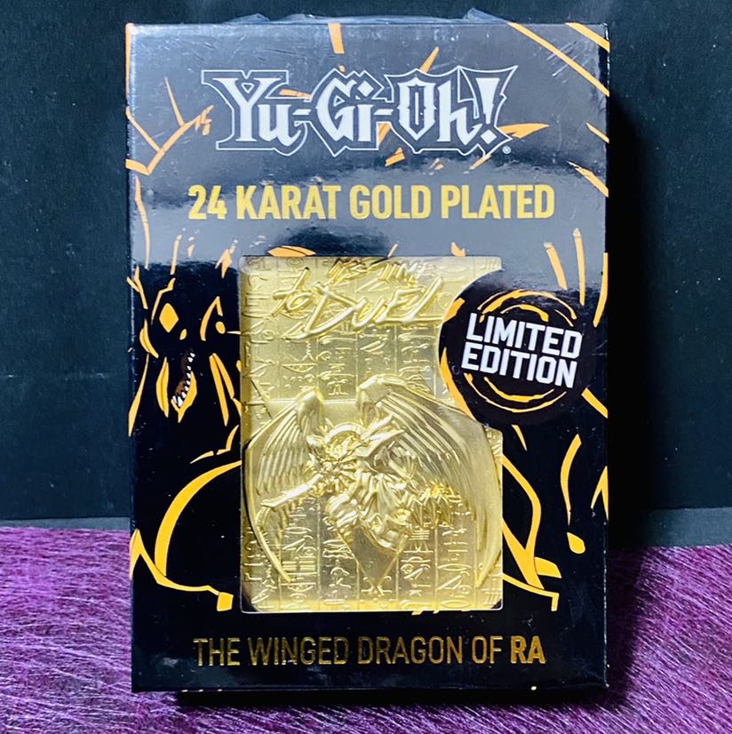 【5000個限定】遊戯王英語版　三幻神　ラーの翼神竜　24Kメッキ金属製カード