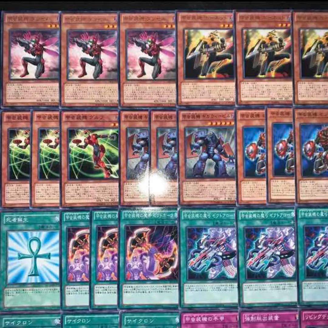 遊戯王　甲虫装機デッキ40枚+EX15枚