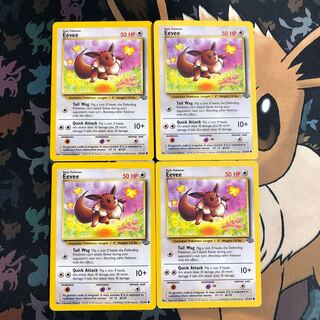 Eevee old back English 4 sheets