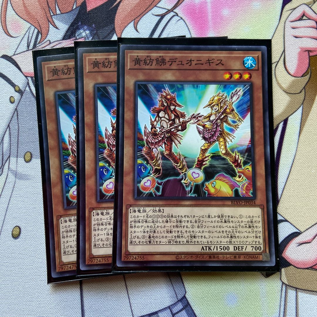 黄紡鮄デュオニギス　3枚