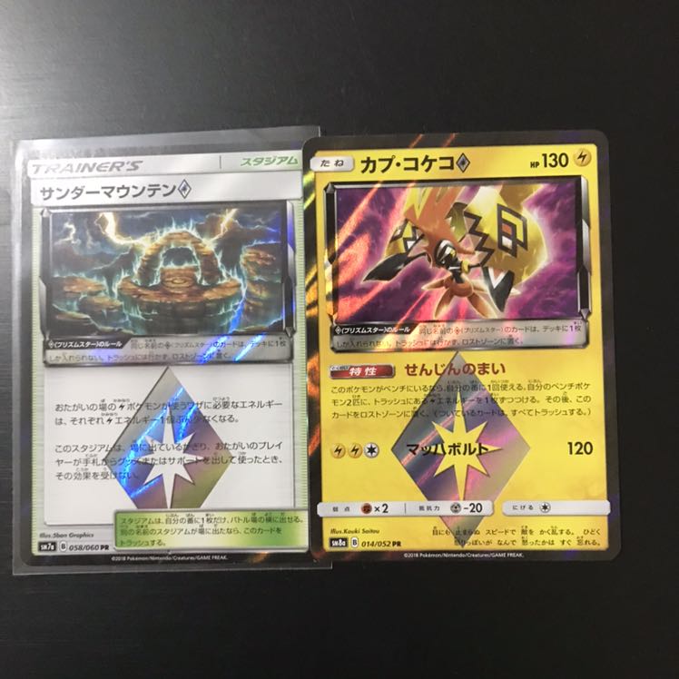 サンダーマウンテン1枚　カプ・コケコ1枚