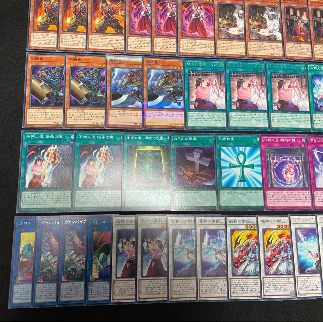 遊戯王 No.343 不知火 デッキ40枚＋15枚 麗神-不知火 妖刀-不知火