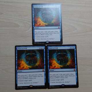 mtg 意志の力 英語3枚