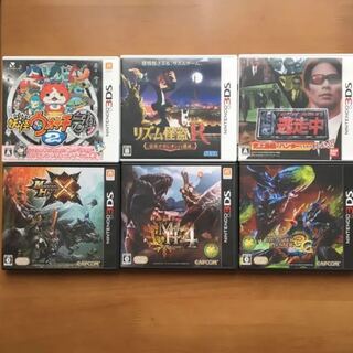 3DSソフト 6本 妖怪ウォッチ 逃走中 モンスターハンター リズム怪盗R