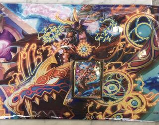 新品未開封　勝利宣言　鬼丸「覇」プレイマット　スリーブ　セット　DMGP限定