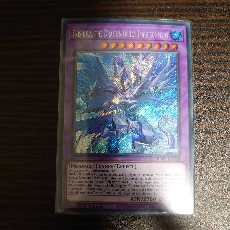 氷獄龍トリシューラ　シークレット1st  BLAR-EN048