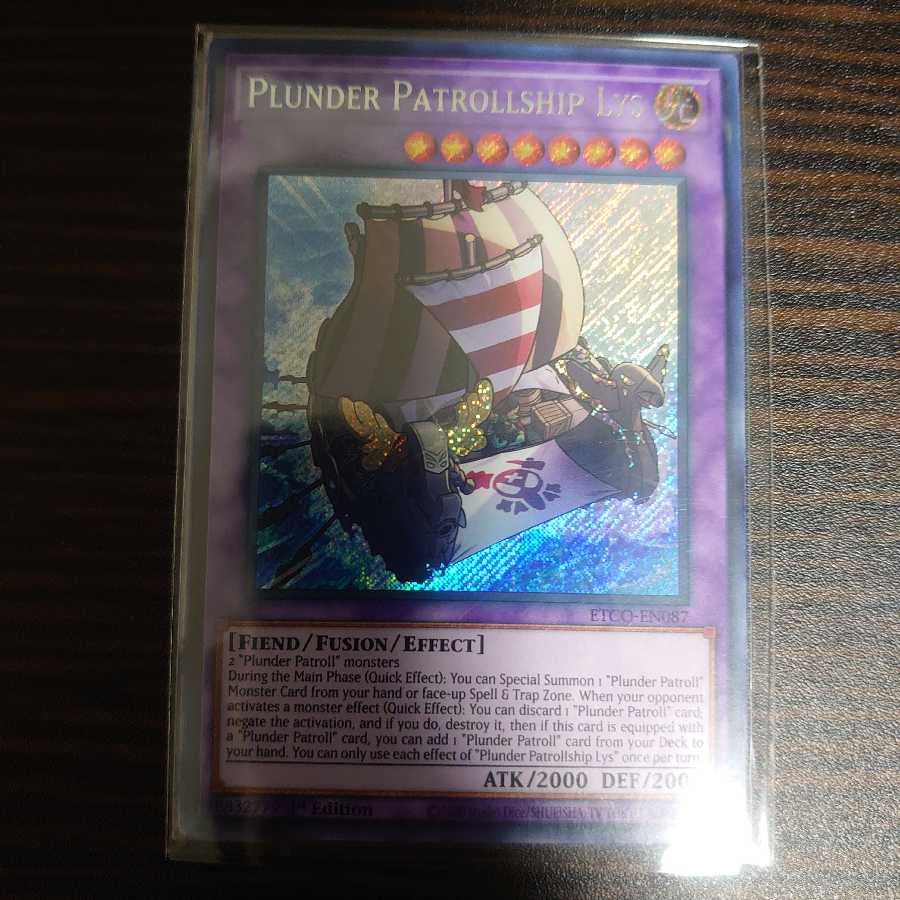 ETCO-EN087 Plunder Patrollship Lys 1st Secret Rare