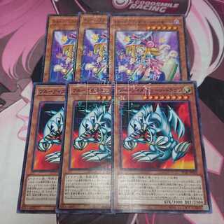 ブルーアイズ・トゥーン・ドラゴン トゥーンブラックマジシャンガール 各3枚