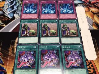 貪欲な壺 成金ゴブリン 激流葬 ノーマル 各3枚セット まとめ てら