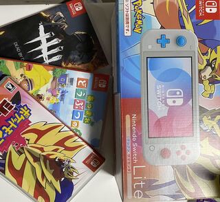 Switchlight本体(ポケモン剣盾版)+カセット3つ