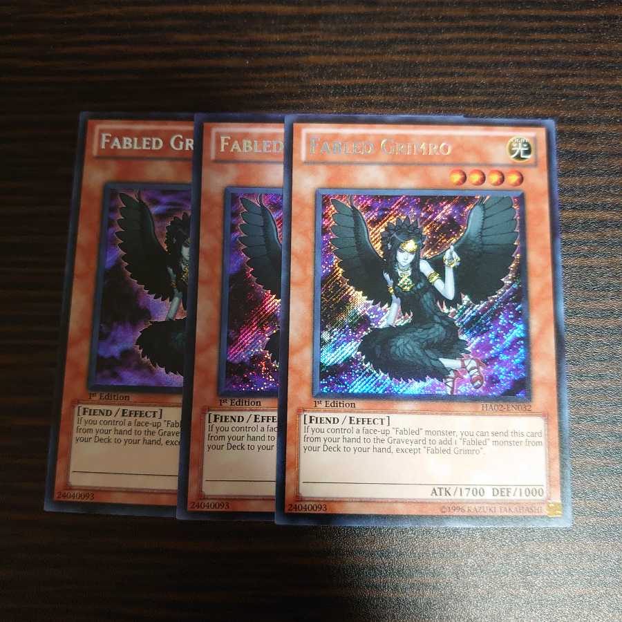 魔轟神グリムロ 1st シークレットレア 英語版 3枚セット