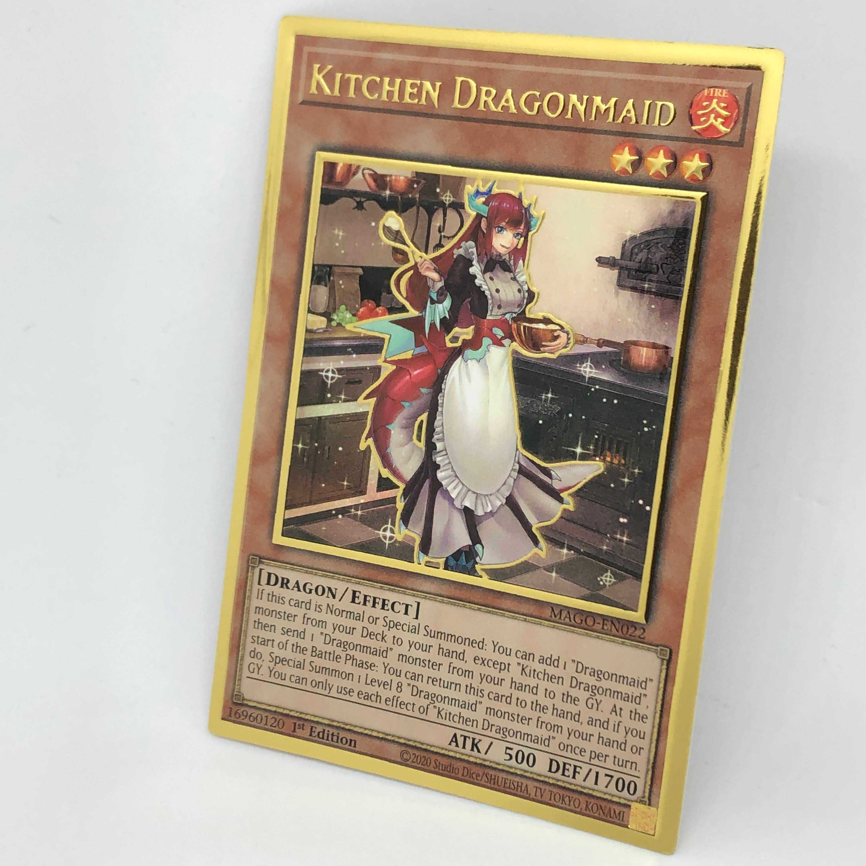 遊戯王 英語 ドラゴンメイド・ティルル 1st MAGO プレミアムゴールド 1枚