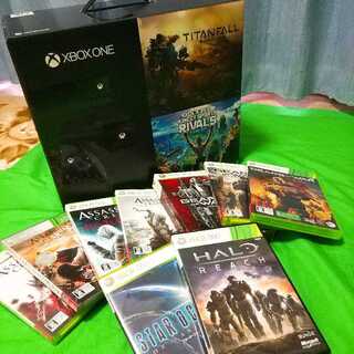 【XBOX One 本体】XBOX ＋ソフト9本　Kinect欠品