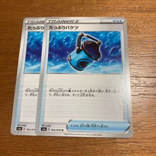 たっぷりバケツ2枚