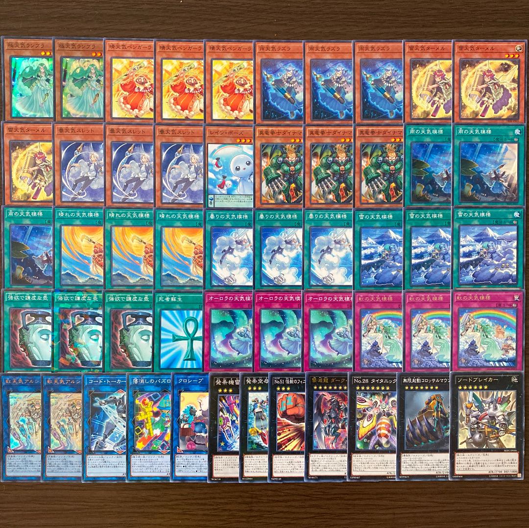 遊戯王 本格構築 天気デッキ メイン40枚＋EX12枚
