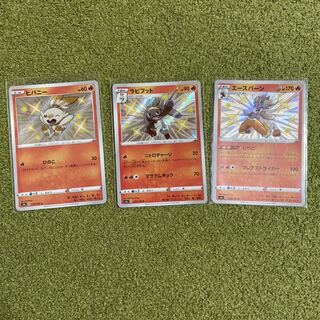 ヒバニー 進化ライン色違い 1枚