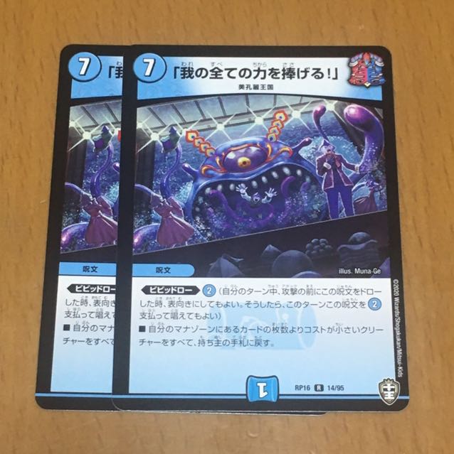 セット割引 「我の全ての力を捧げる!」