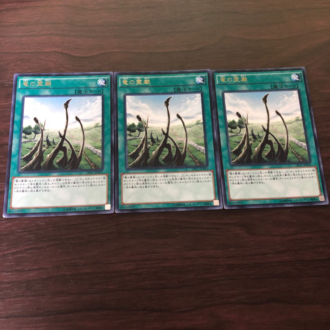 竜の霊廟 レア　3枚