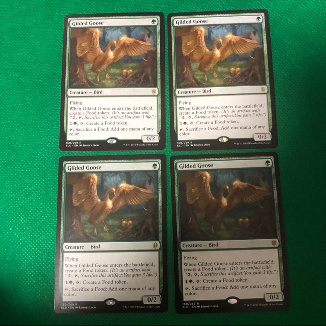 金のガチョウ 英語版 4枚