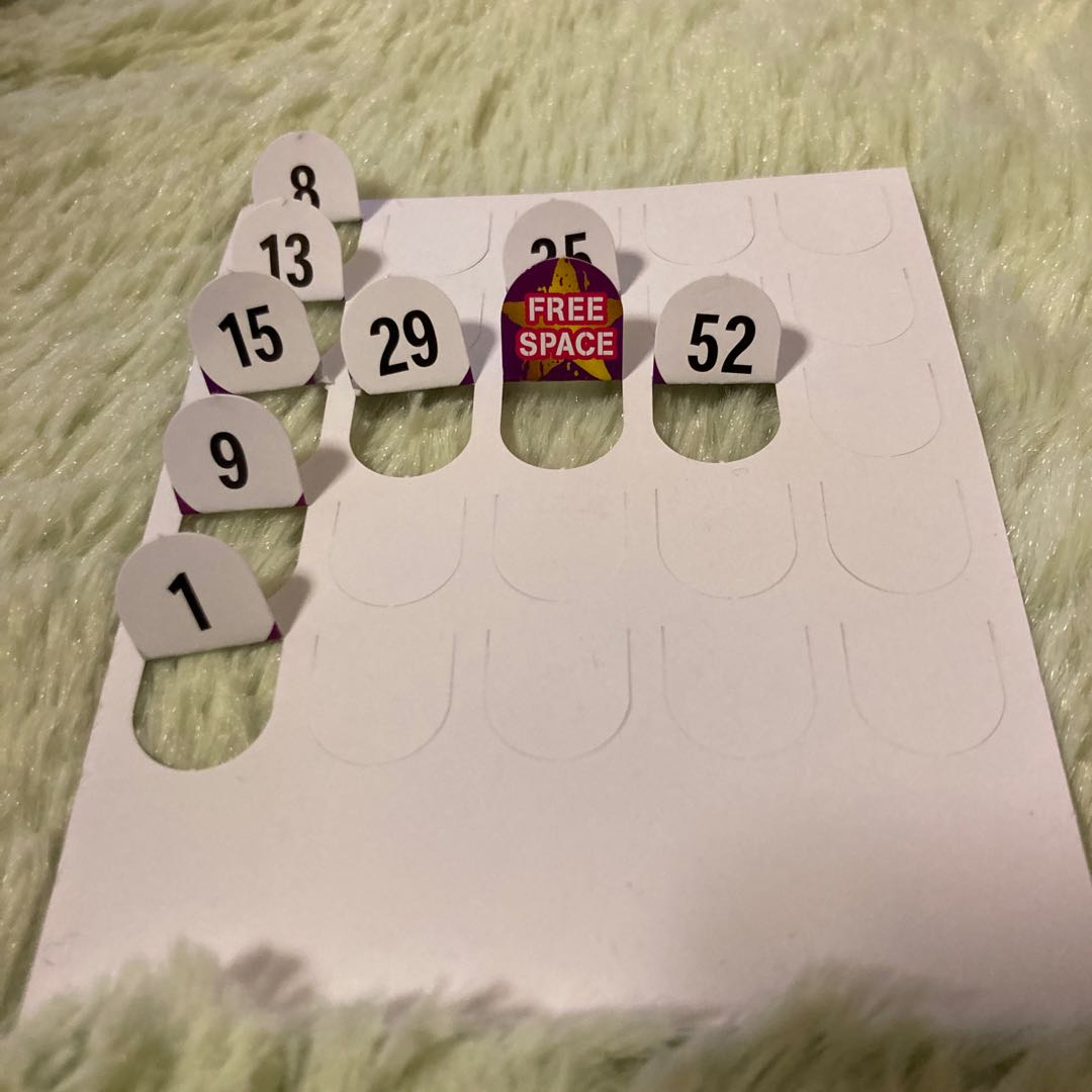 DearNa's様のオリパビンゴ3口