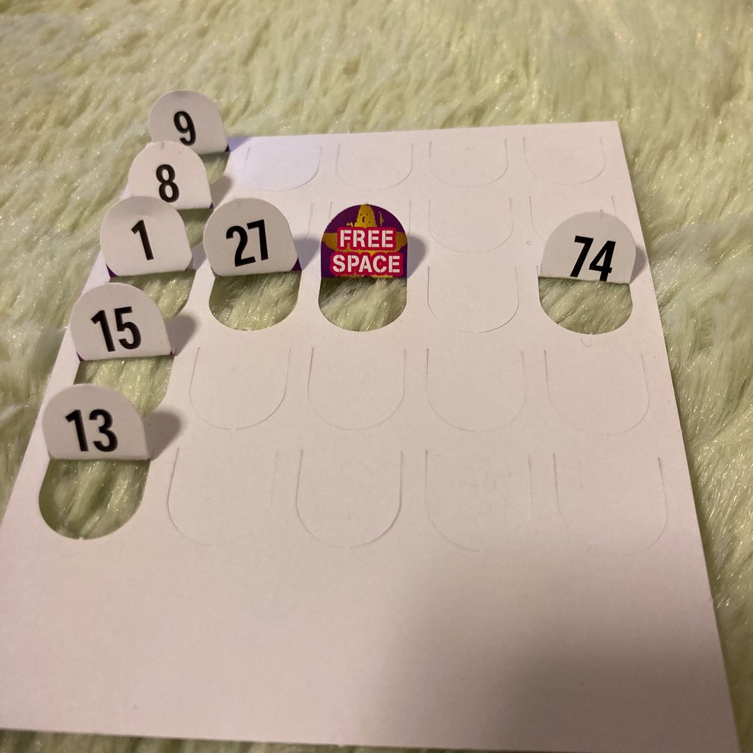 DearNa's様のオリパビンゴ3口