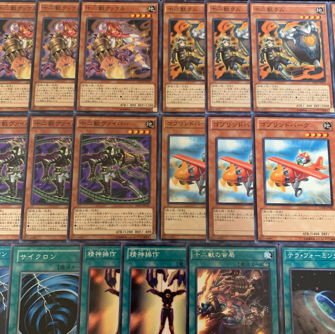 遊戯王 十二獣デッキ40枚+EX15枚