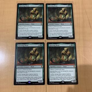 探索する獣　4枚セット　英語